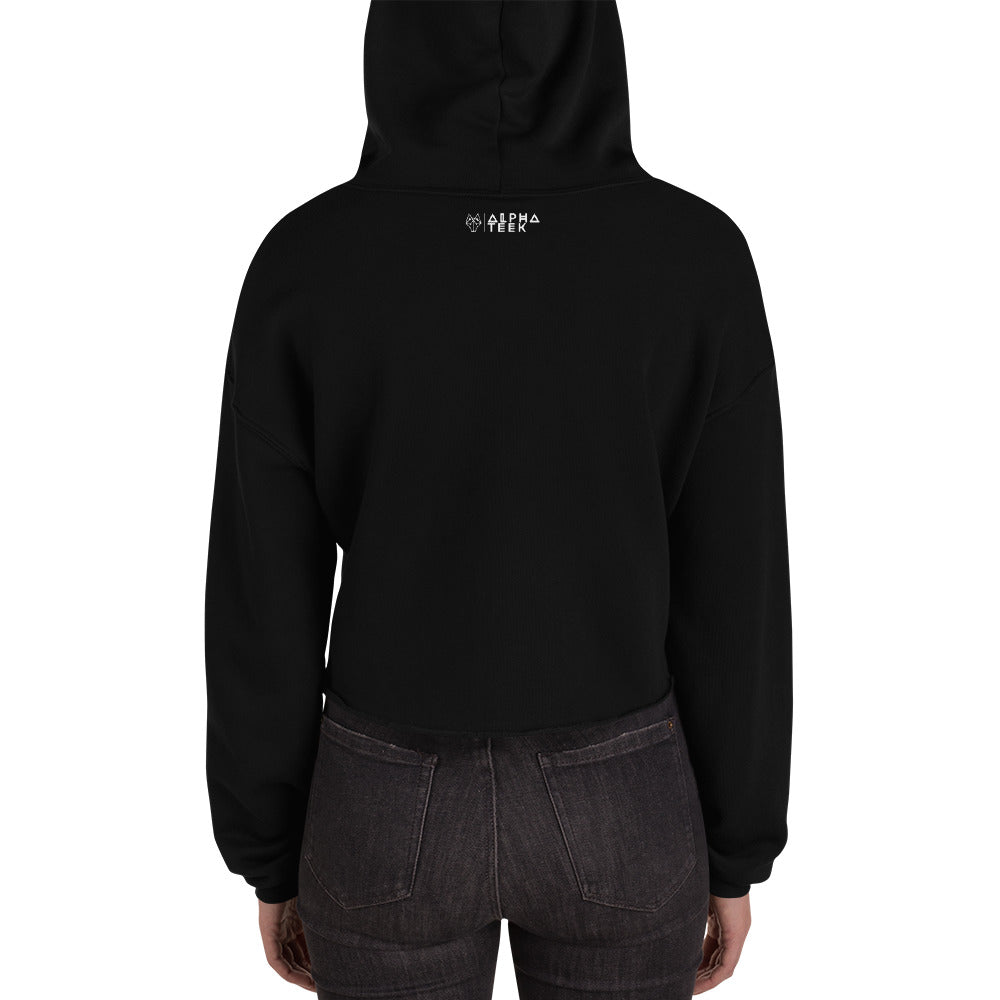 Alpha Starburst Crop Hoodie