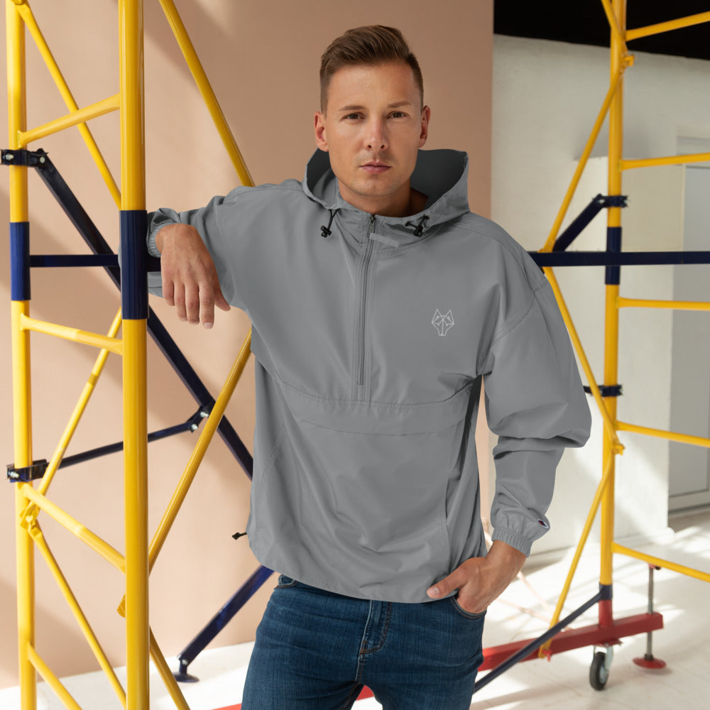 Alpha Embroidered Champion Packable Jacket