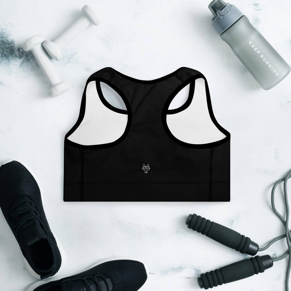 Alpha Noir Minimalist Padded Sports Bra