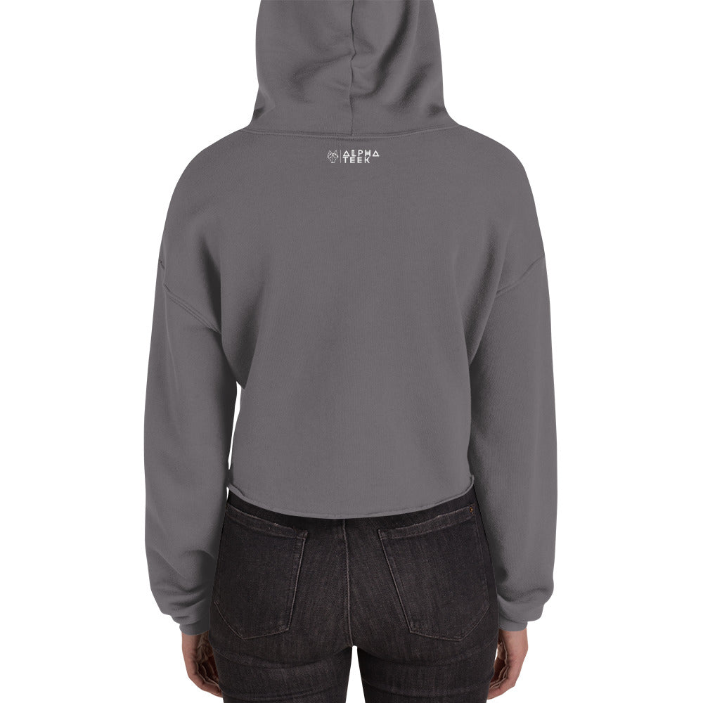 Alpha Starburst Crop Hoodie