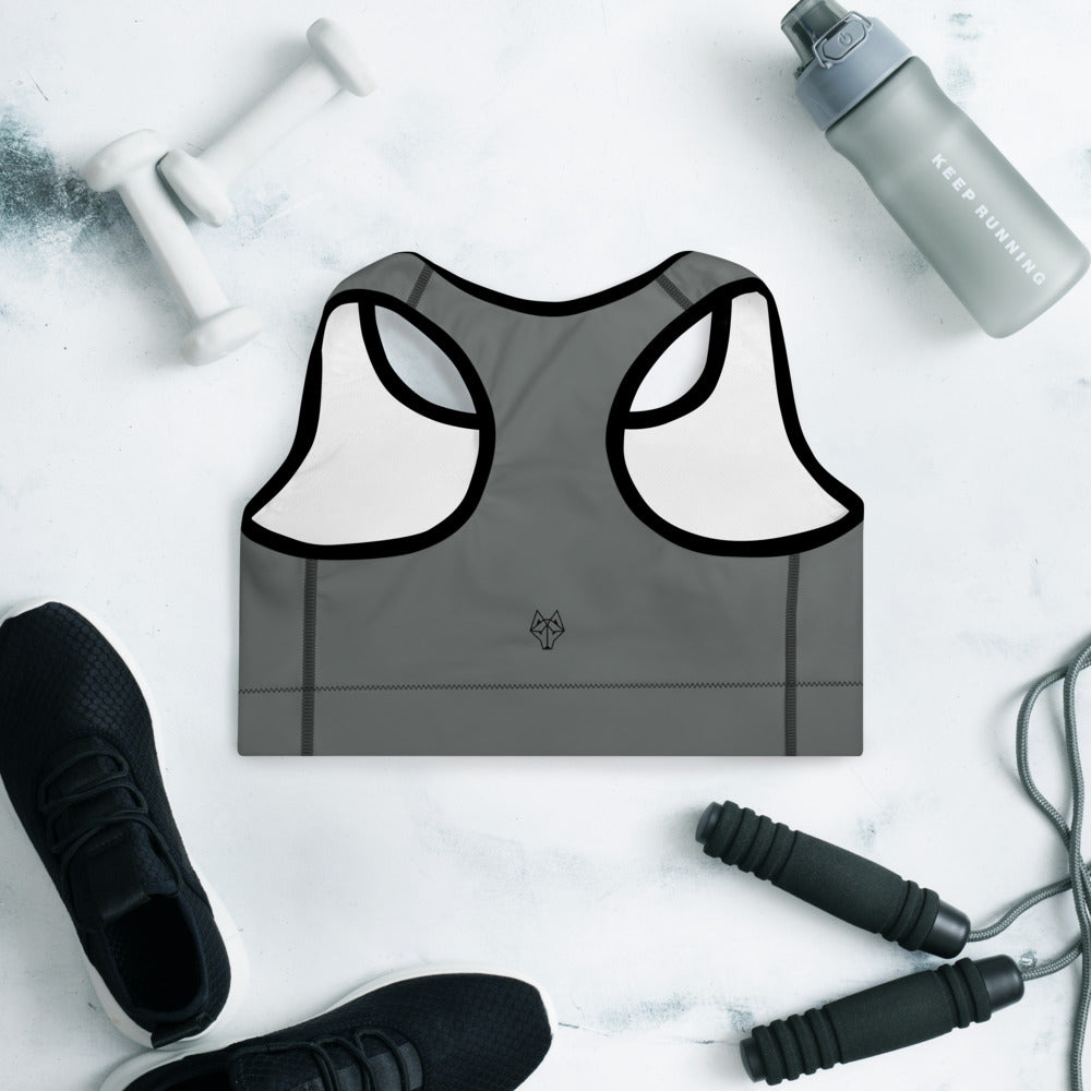 Alpha Grise Minimalist Padded Sports Bra