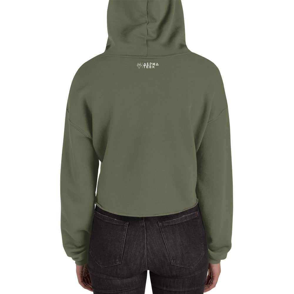 Alpha Starburst Crop Hoodie