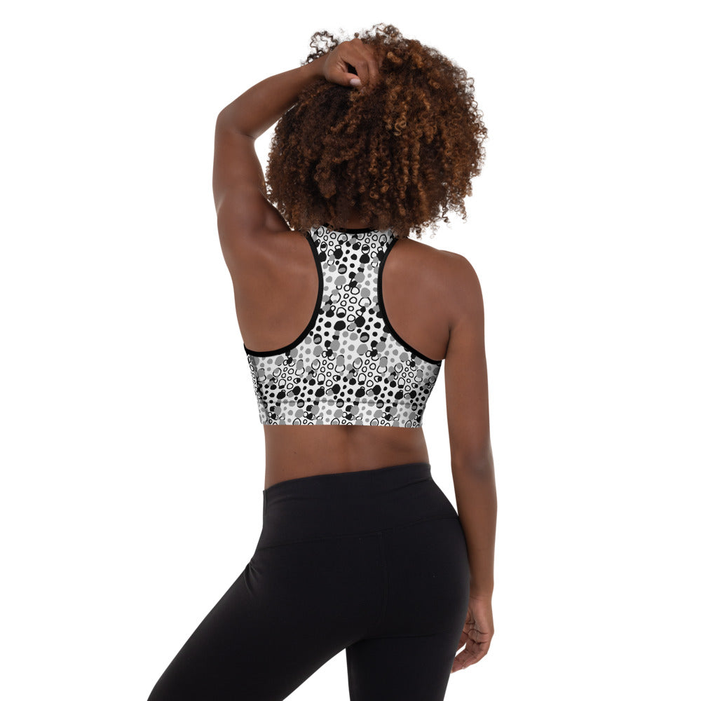 Alpha Spotted Padded Sports Bra