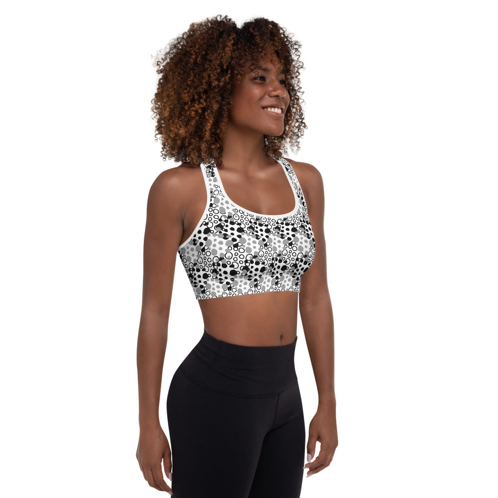 Alpha Spotted Padded Sports Bra