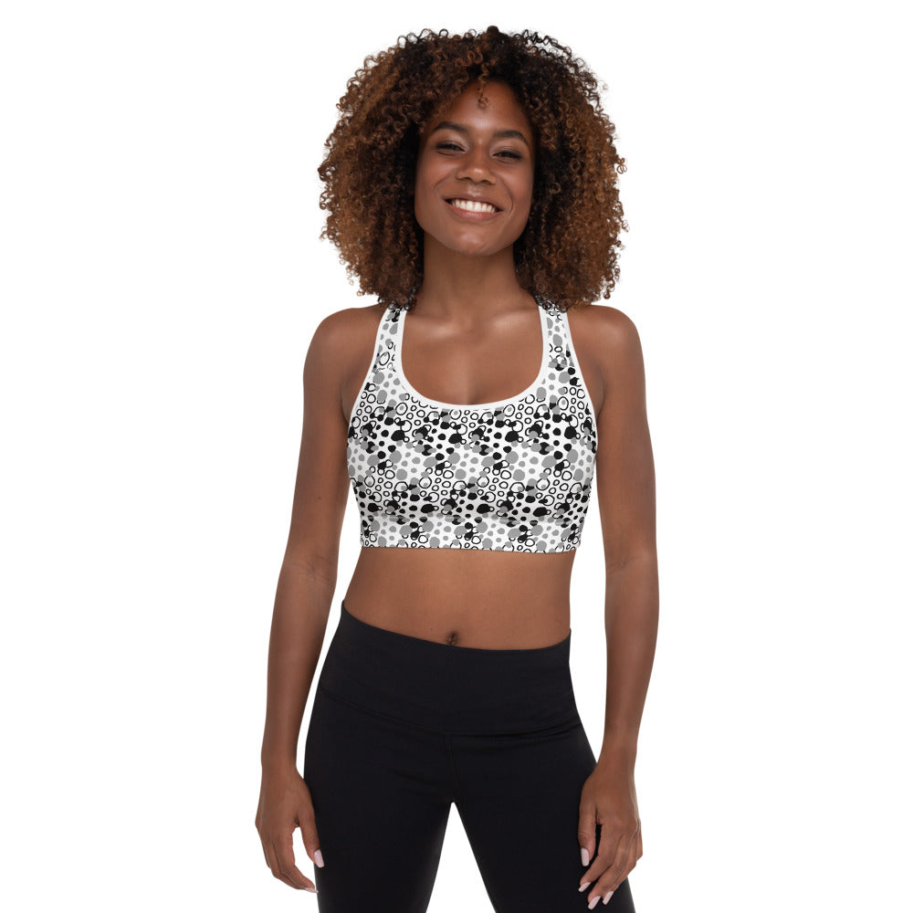 Alpha Spotted Padded Sports Bra