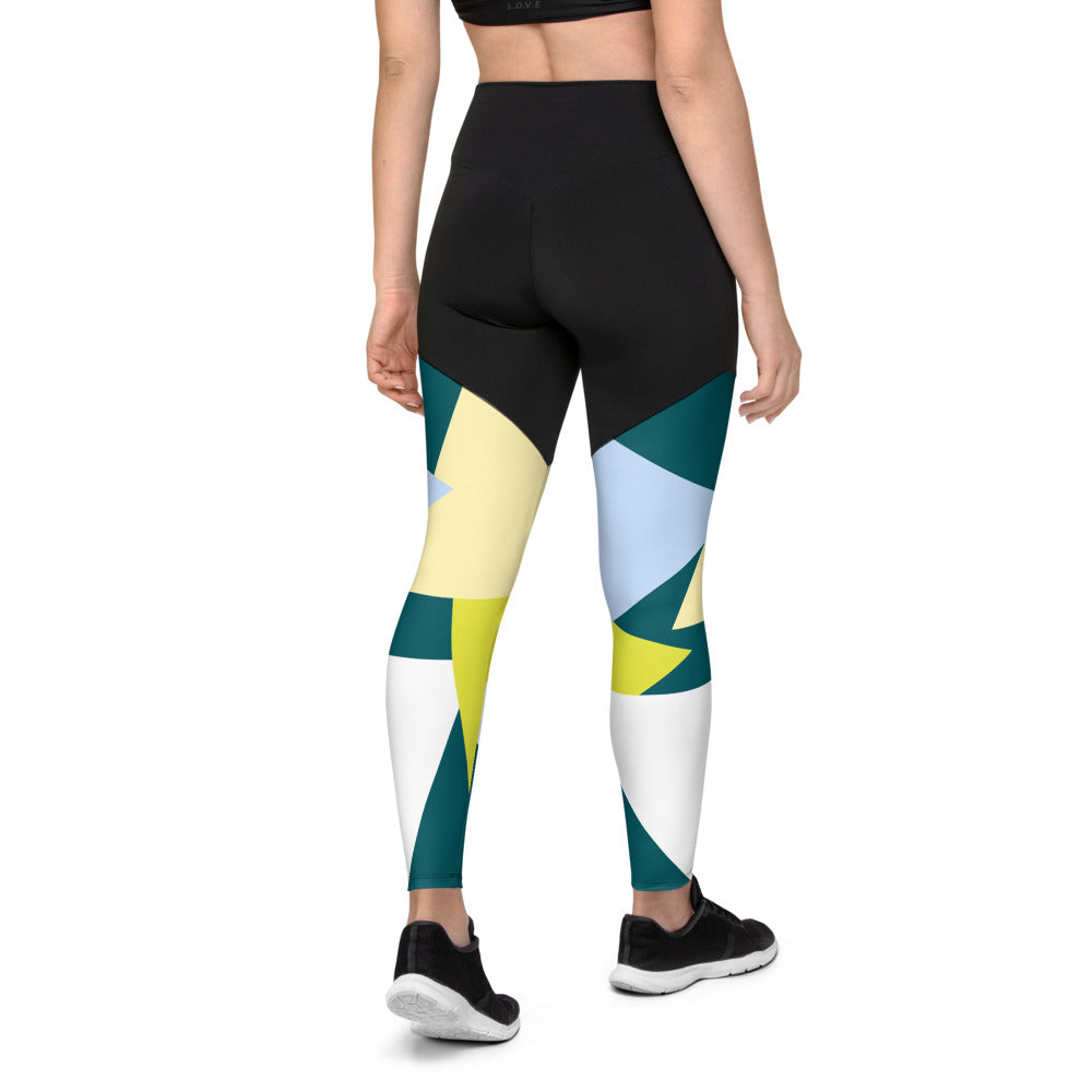 Alpha Abstract Sports Leggings III