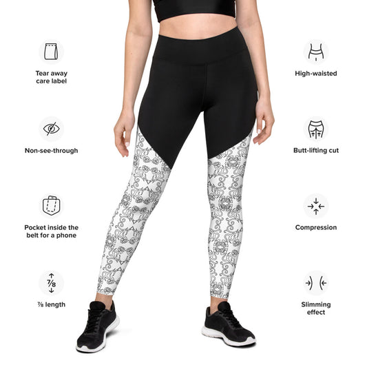 Alpha Flower Sports Leggings