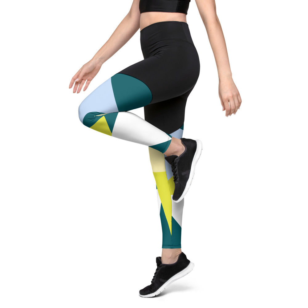 Alpha Abstract Sports Leggings III