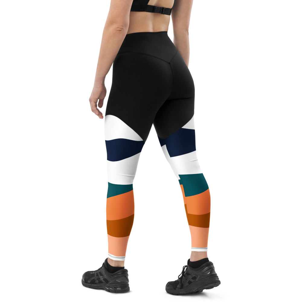 Alpha Abstract Sports Leggings