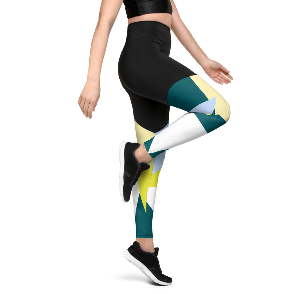 Alpha Abstract Sports Leggings III