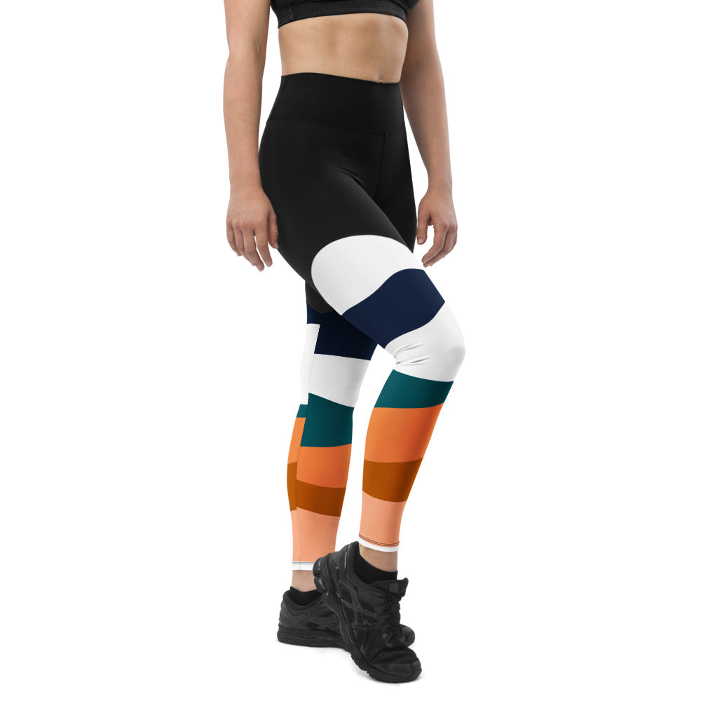 Alpha Abstract Sports Leggings