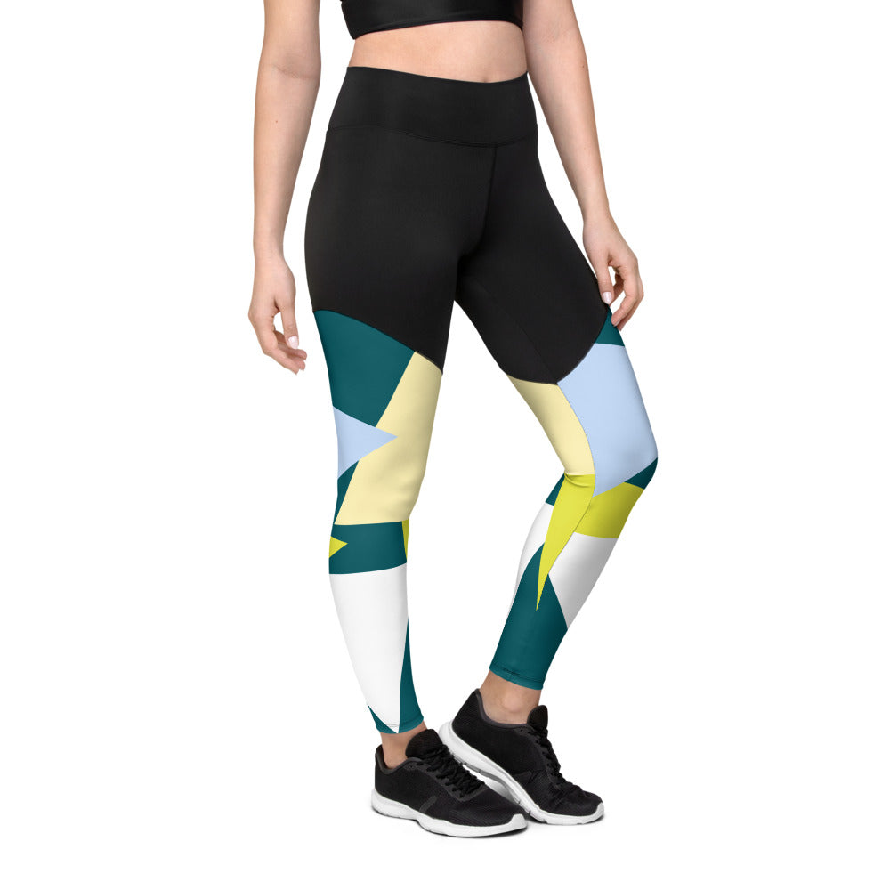 Alpha Abstract Sports Leggings III